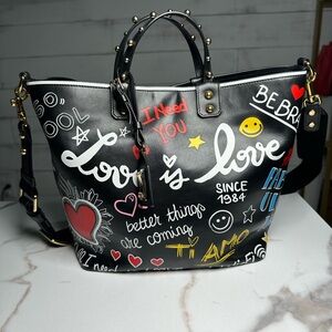 Dolce & Gabbana Beatrice Graffiti Tote